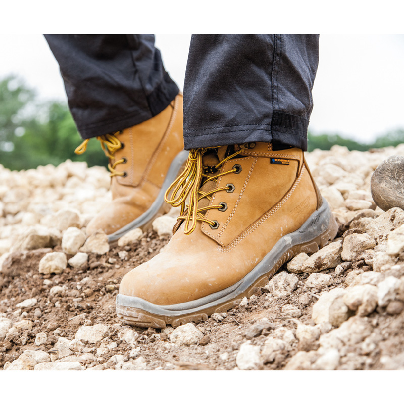 DeWalt Titanium Waterproof Safety Boots Wheat Size 6