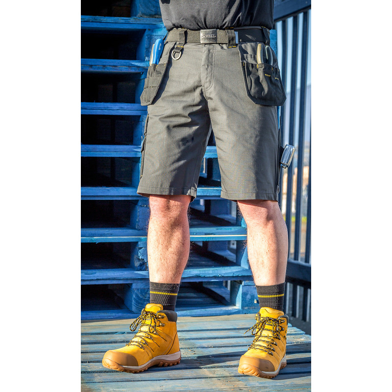 DeWalt Ripstop Holster Pocket Shorts 34" Grey