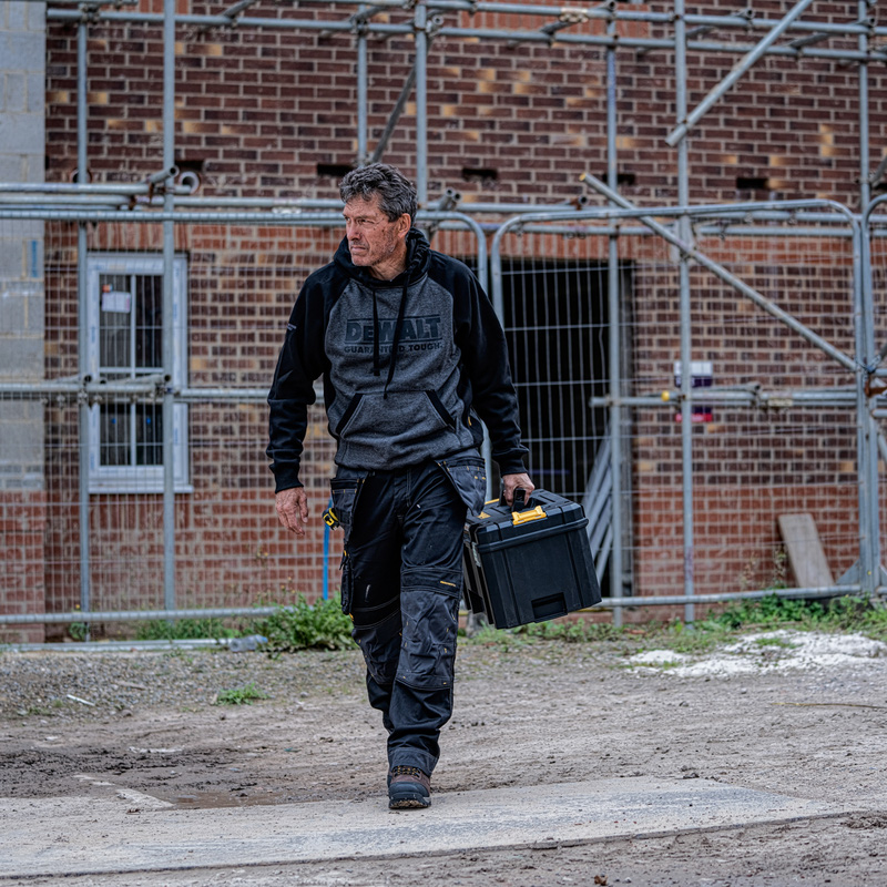 DeWalt Harrison Pro Stretch Holster Pocket Trousers Black/Grey 38" S