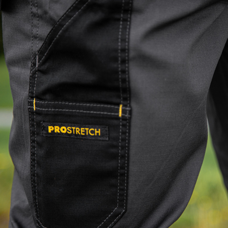 DeWalt Aspen Ripstop Stretch Holster Pocket Trousers Grey/Black 40" R