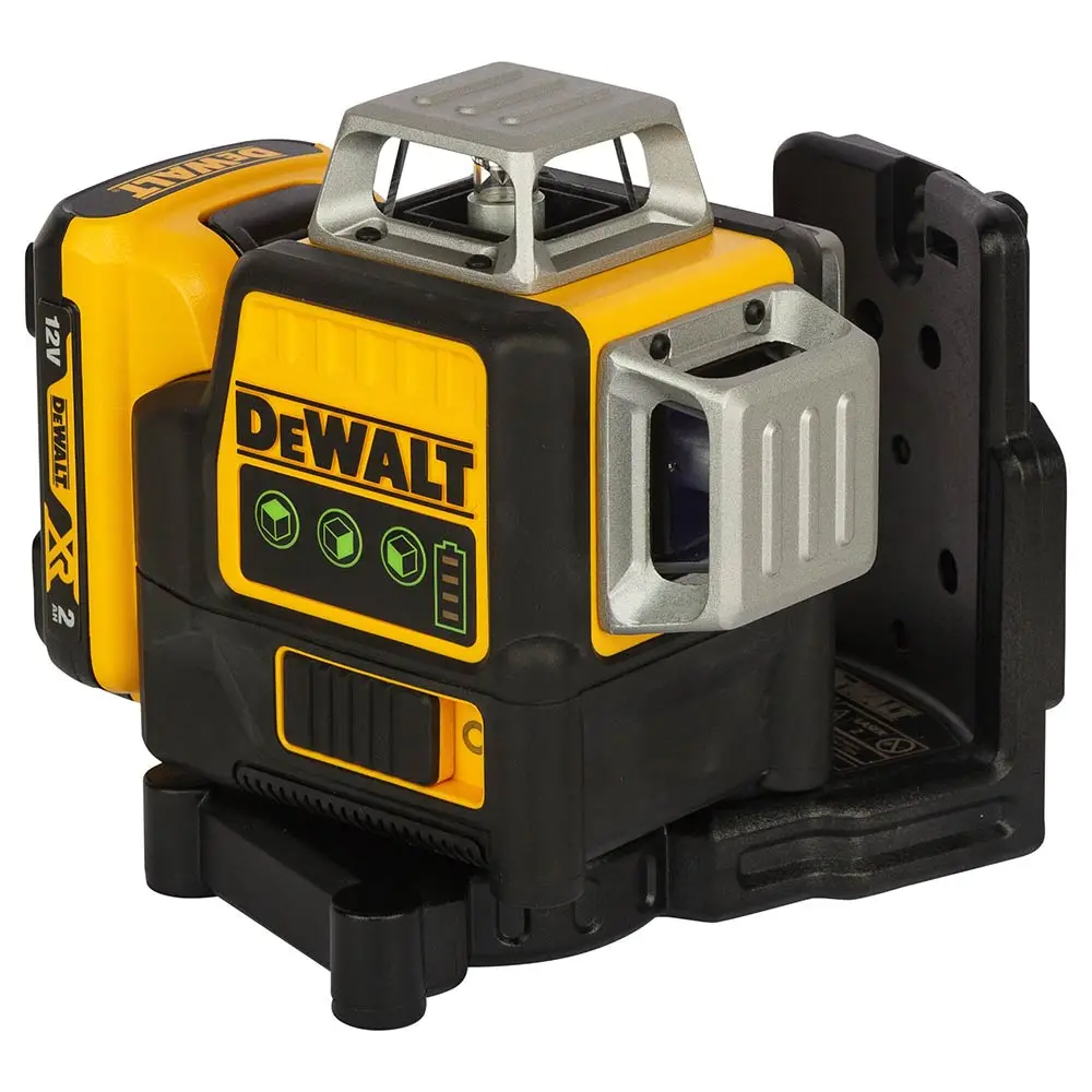 DEWALT 12V 3 x 360° Multi-Line Laser Level Green Kit DCE089D1G-XE