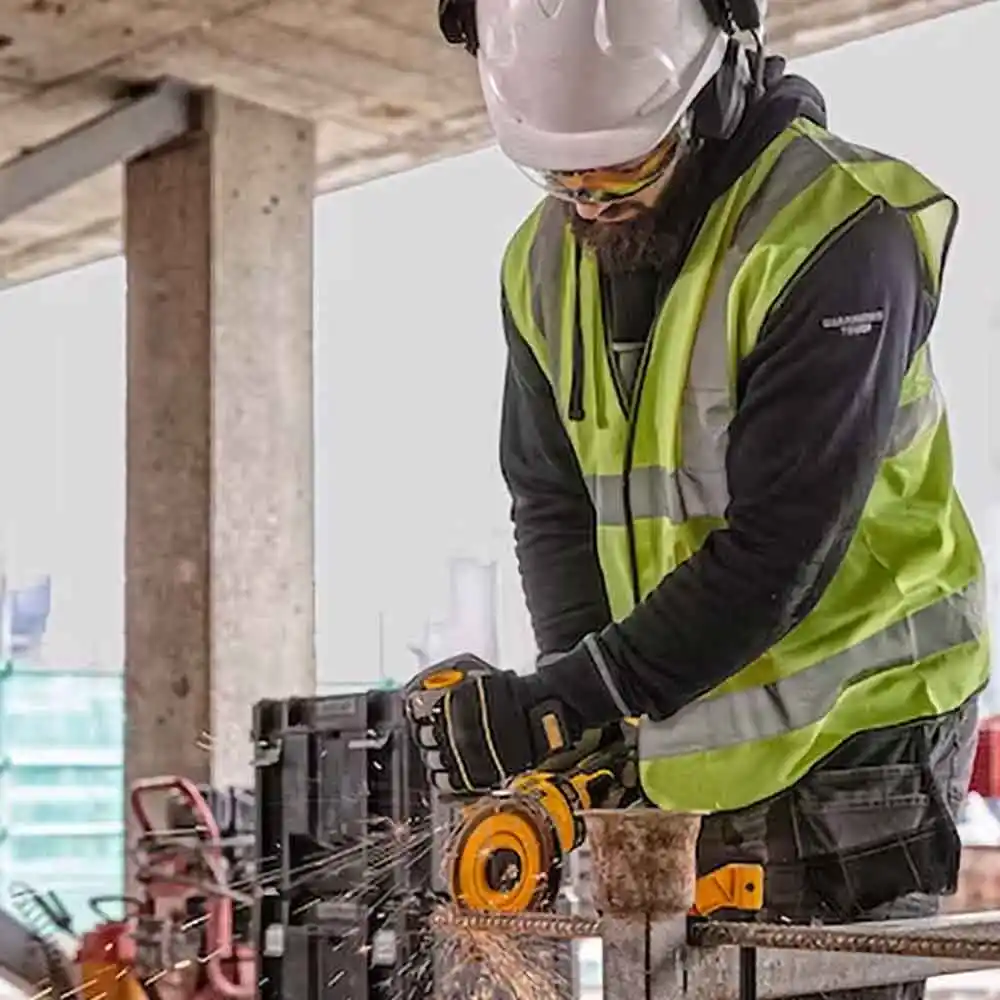 DEWALT 54V XR FLEXVOLT Brushless 125mm Angle Grinder with Side Handle Detect Skin DCG418SHDN-XJ