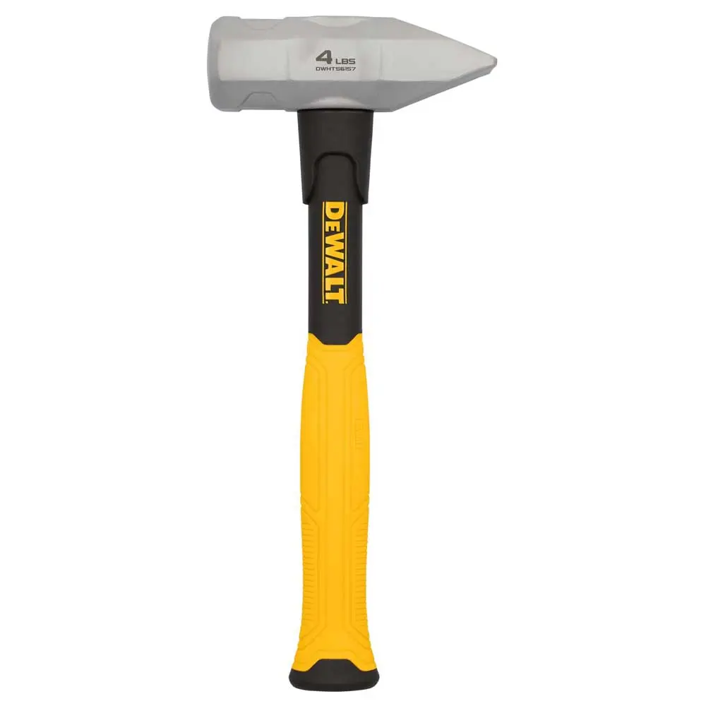 DEWALT 4lb/1.8kg Fibreglass Rubber Grip Blacksmith Hammer DWHT56157-1