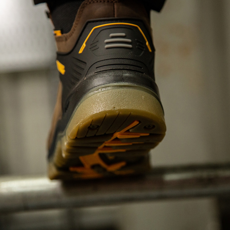 DeWalt Newark Waterproof Safety Boots Dark Brown Size 12