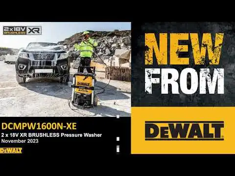 DEWALT 2 x 18V XR Brushless 1600PSI Pressure Washer Skin DCMPW1600N-XE