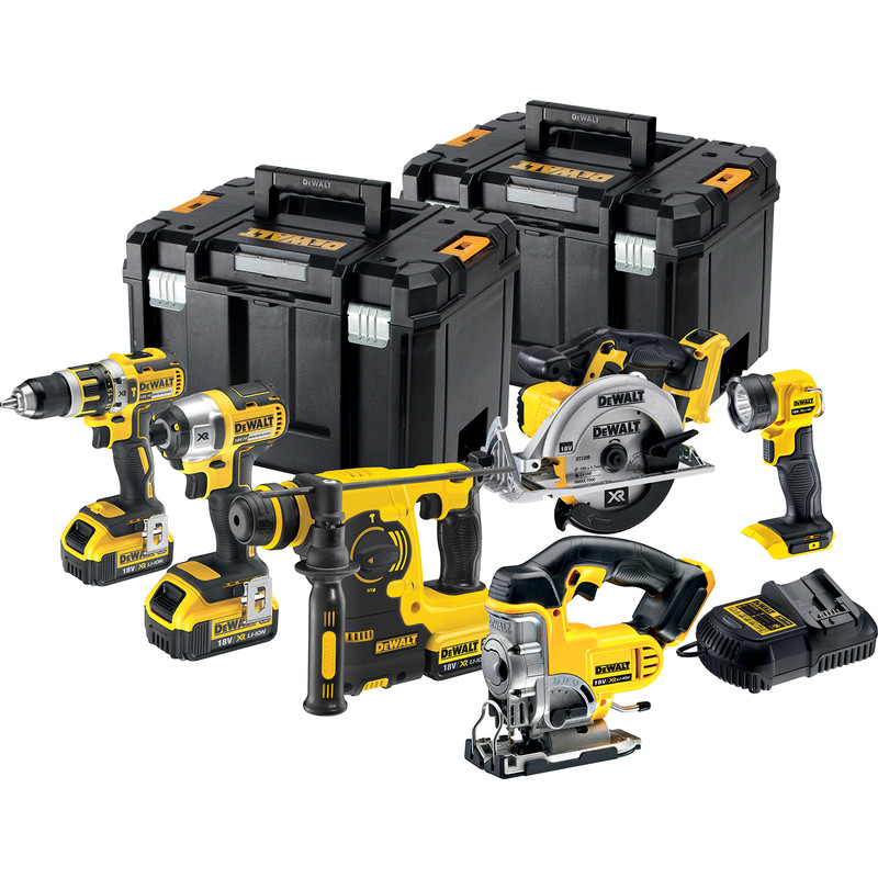 DeWalt DCK699M3T-GB 18V Li-Ion XR Li-Ion 6 Piece Kit 3 x 4.0Ah