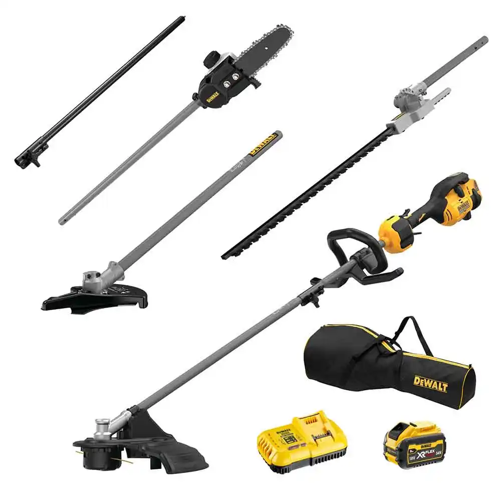 DEWALT 54V Brushless XR Split Boom 1 x 9.0Ah Multi Tool Kit DCZ65713X1-XE