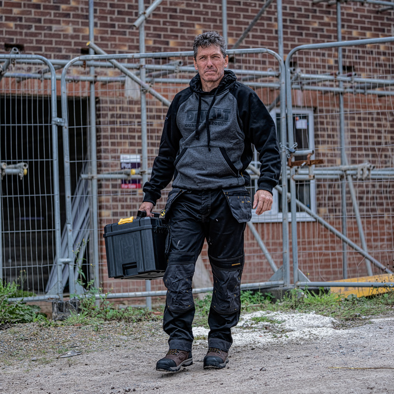 DeWalt Harrison Pro Stretch Holster Pocket Trousers Black/Grey 38" S