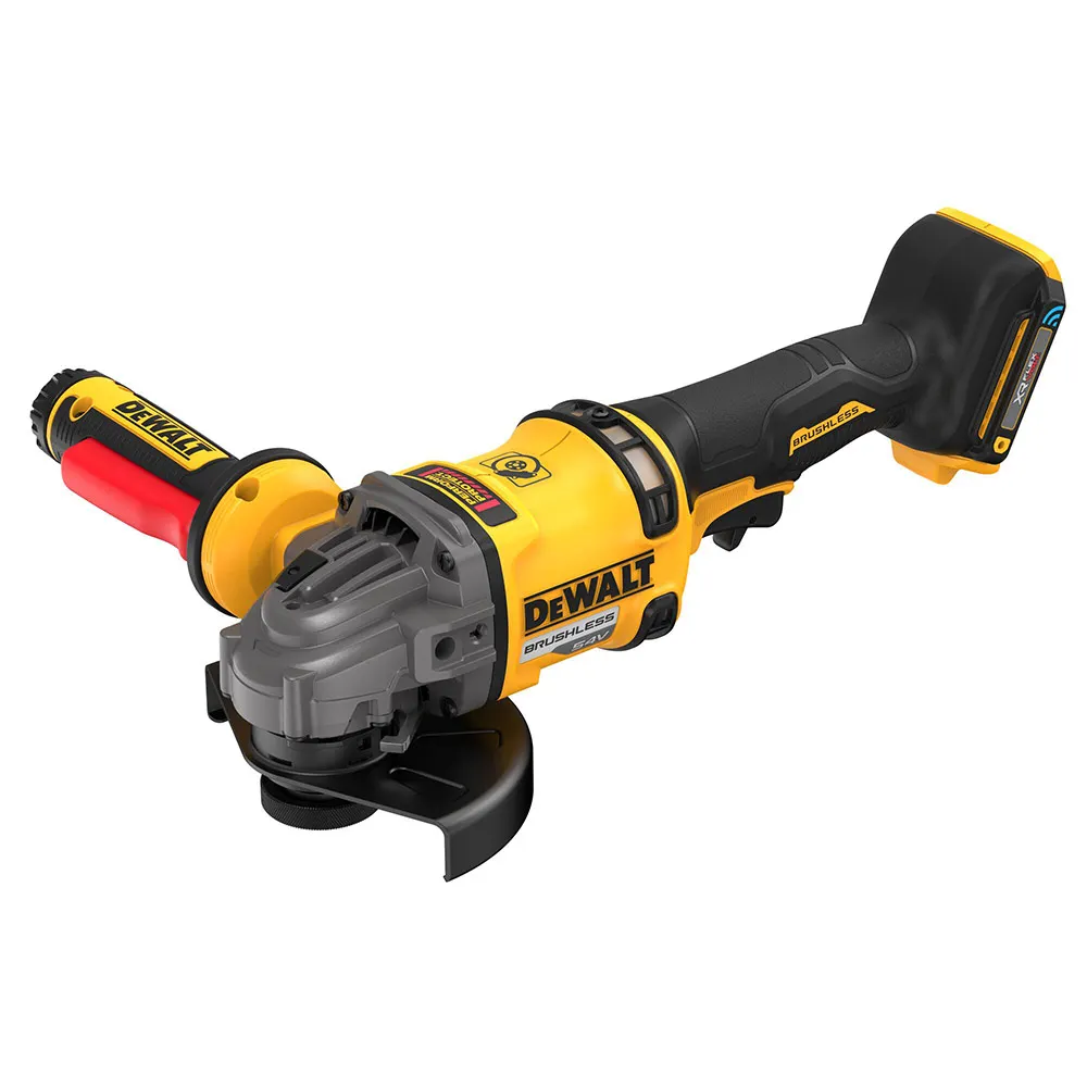 DEWALT 54V XR FLEXVOLT Brushless 125mm Angle Grinder with Side Handle Detect Skin DCG418SHDN-XJ