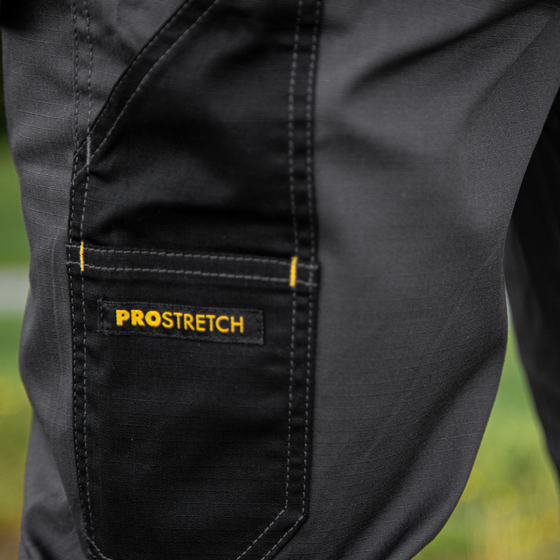 DeWalt Aspen Ripstop Stretch Holster Pocket Trousers Grey/Black 36"S