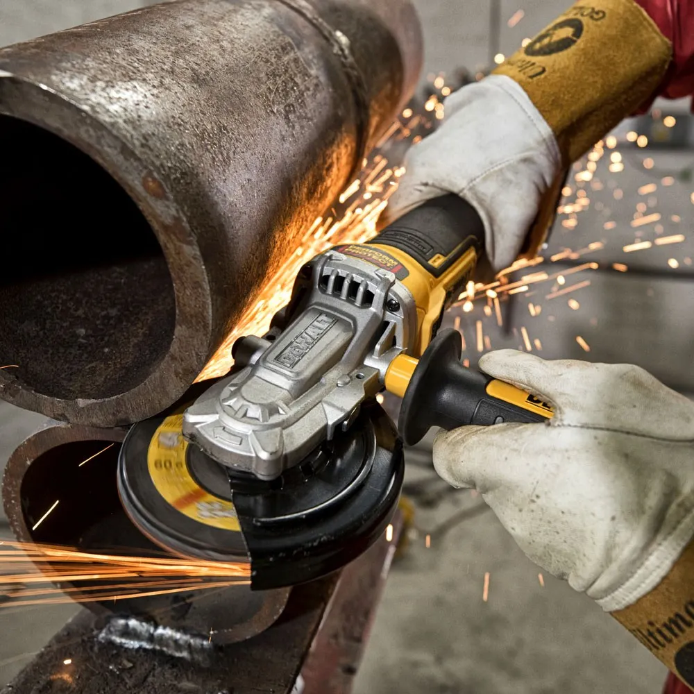 DEWALT 18V Brushless XR Li-Ion 125mm Flat Head Angle Grinder DCG405FN-XJ