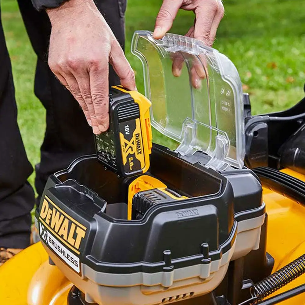 DEWALT 36V Brushless 2 x 5.0Ah 510mm (20") Lawn Mower Kit DCMW564P2-XE
