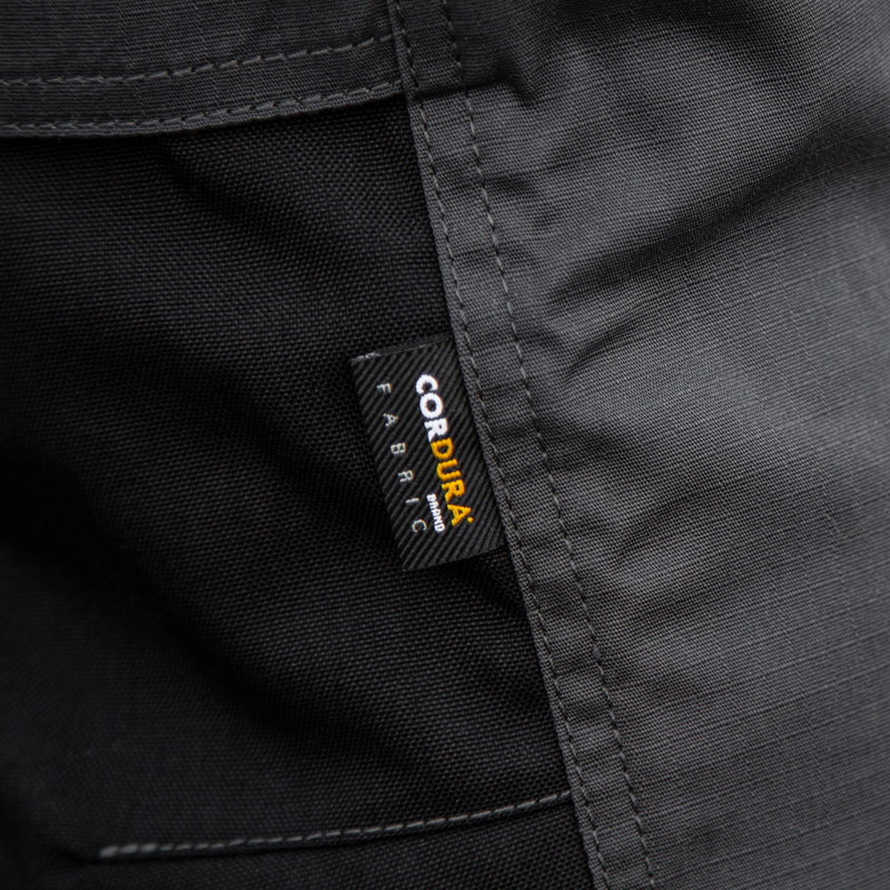 DeWalt Aspen Ripstop Stretch Holster Pocket Trousers Grey/Black 32"L