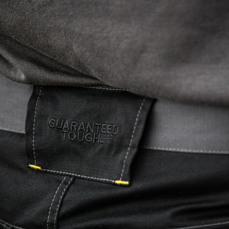 DeWalt Aspen Ripstop Stretch Holster Pocket Trousers Grey/Black 32"R