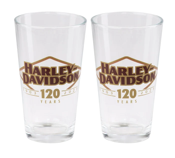 120th Anniversary Pint Glass Set of 2