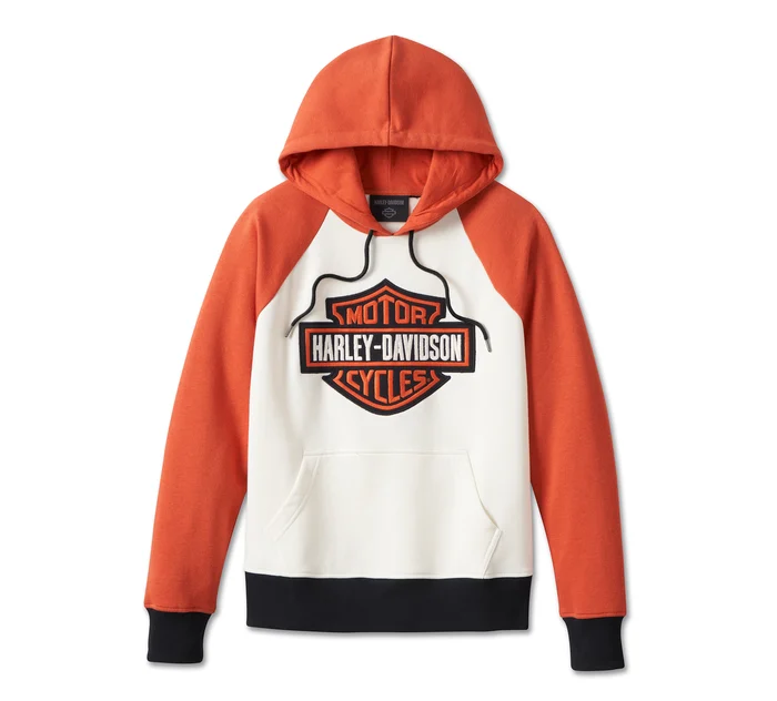 Women's Custom Colorblock Bar & Shield Pullover Hoodie