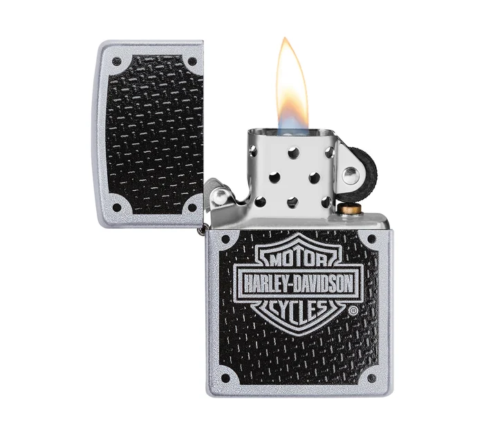 Harley Davidson Texture Chrome Windproof Lighter