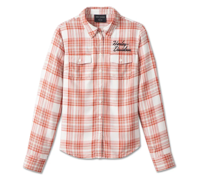 Women's Classic Bar & Shield Plaid Shirt