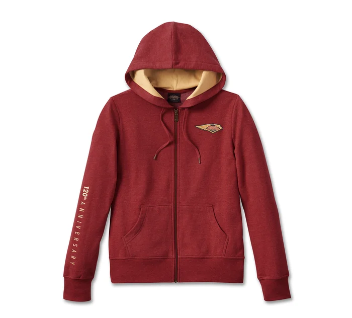 Women's 120th Anniversary Special Zip Front Hoodie