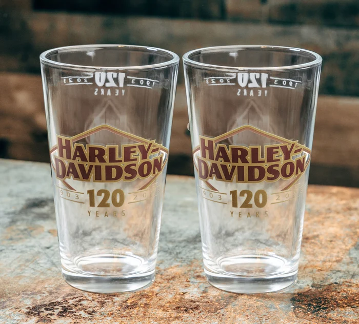 120th Anniversary Pint Glass Set of 2