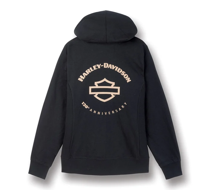 Women's Full Zip Front 120th Anniversary Hoodie