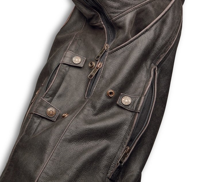 Men's Harley-Davidson Triple Vent System Trostel Leather Jacket