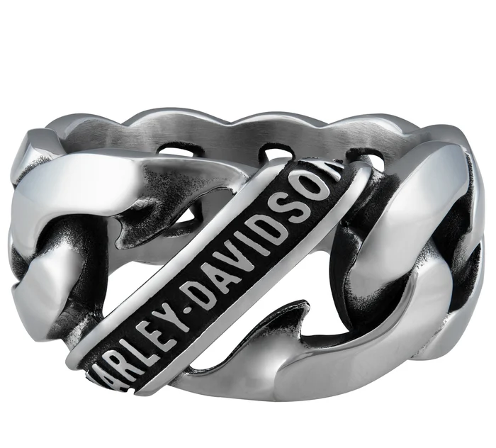 Men's Banner Curb Link Ring