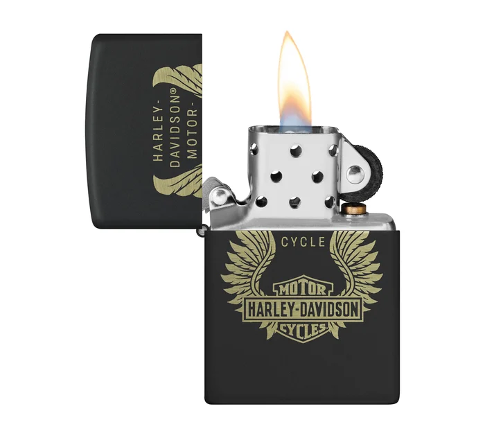 Harley-Davidson Bar and Shield 360 Photo Windproof Lighter