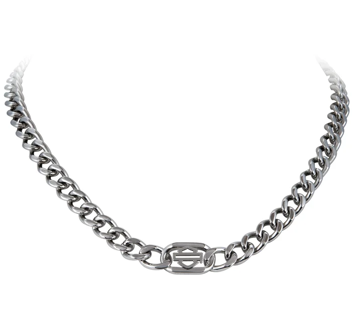Outline B&S Stainless Steel Curblink Necklace