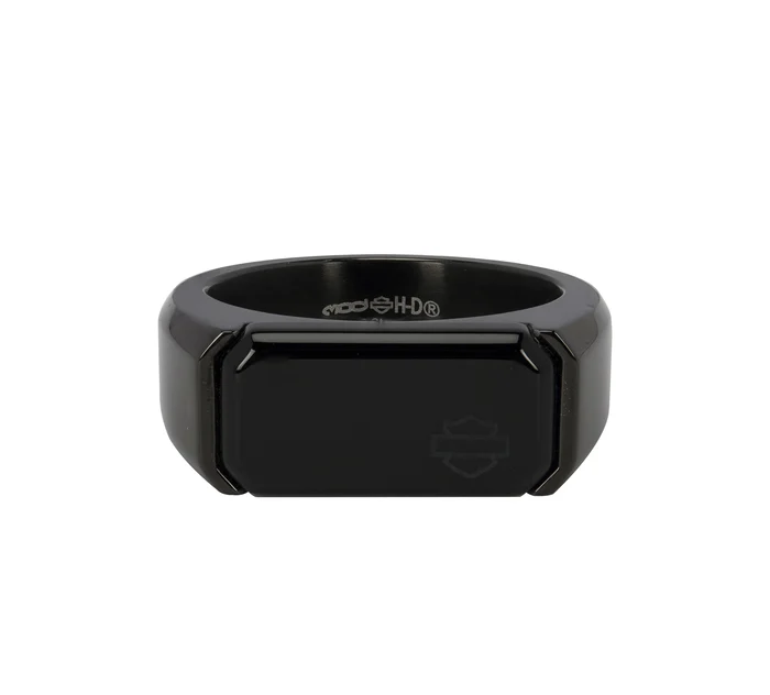 Blackout Onyx Signet Ring