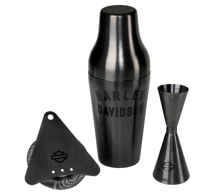 Matte Black Cocktail Shaker Set