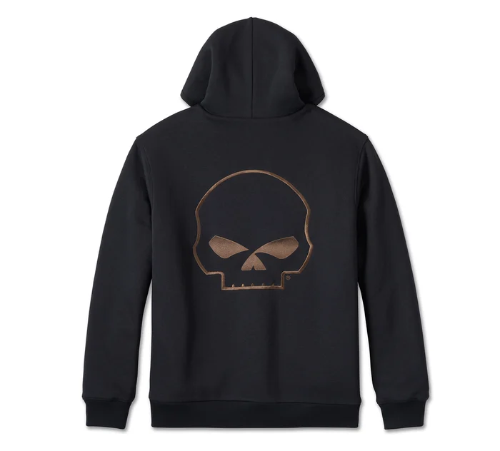 Men's Willie G Skull Sherpa Zip-Up Hoodie