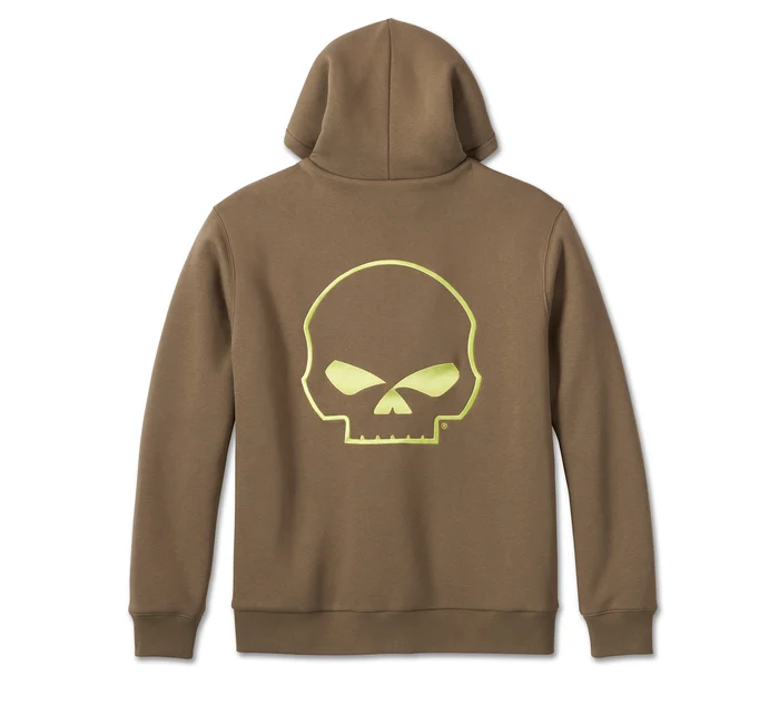 Men's Willie G Skull Sherpa Zip-Up Hoodie