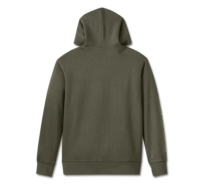 Women's Oversized Street Machine Bar & Shield Pull Over