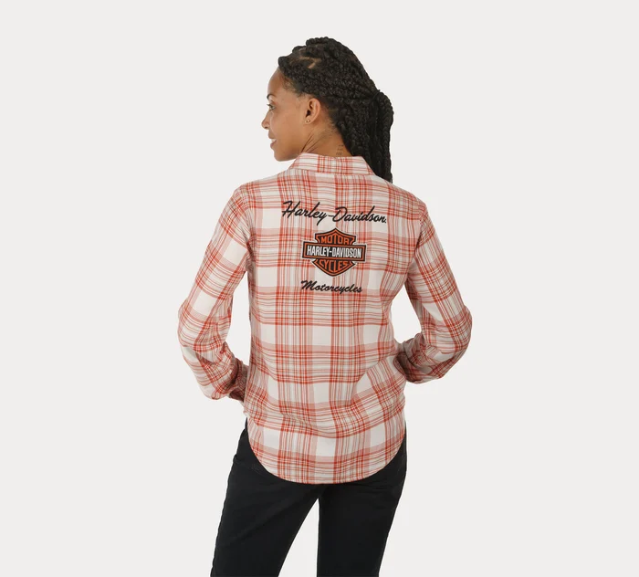 Women's Classic Bar & Shield Plaid Shirt
