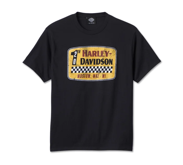 Men's Short Sleeve Checkerboard Tee