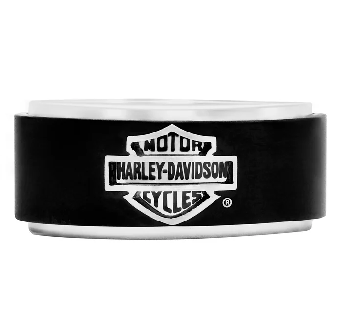 Men's Black Steel Band Ring