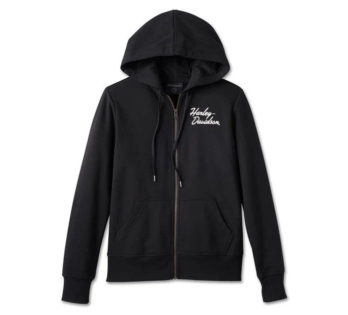 Women's Special Bar & Shield Zip Front Hoodie