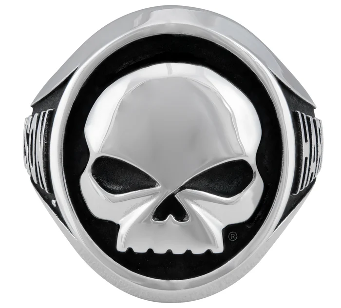 Men's Steel Large Skull Ring
