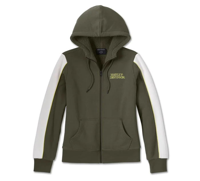 Women's Willie G Sherpa Lined Zip Front Hoodie