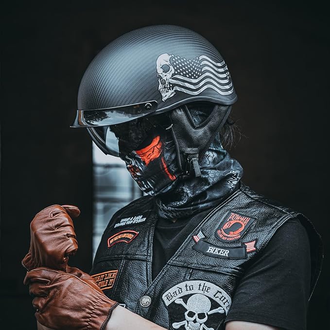 Motorcycle Helmets Men Half Face Helmets