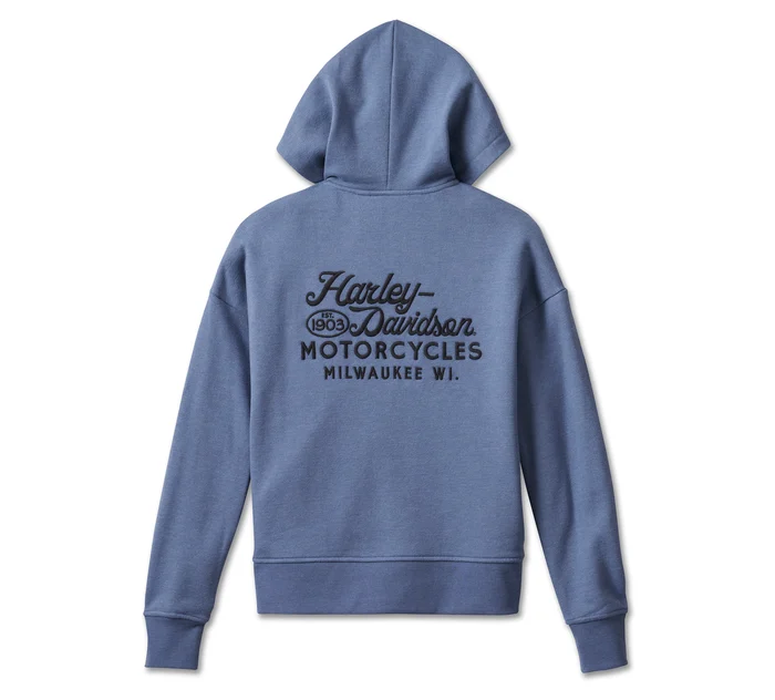 Women's Valley Rumblers V-Neck Pullover Hoodie - Light Mahogany Heather