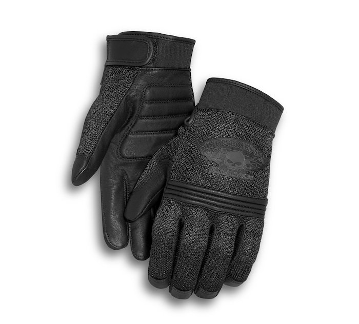 Men's Winged Skull Gloves