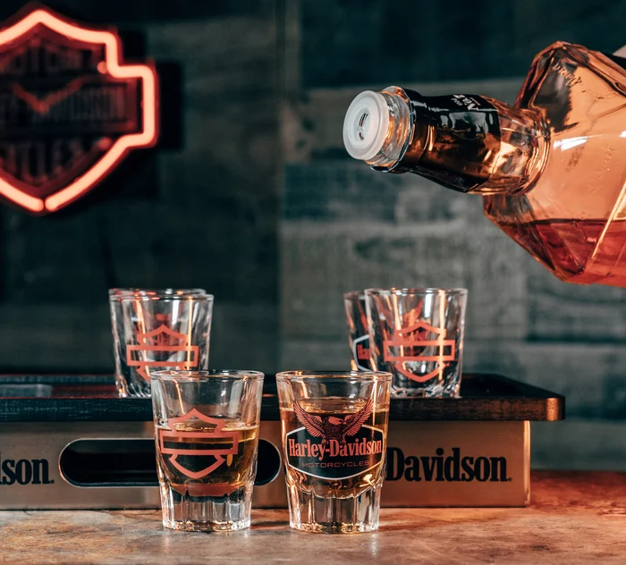 Eagle Bottle Holder & Shot Glass Tray Set