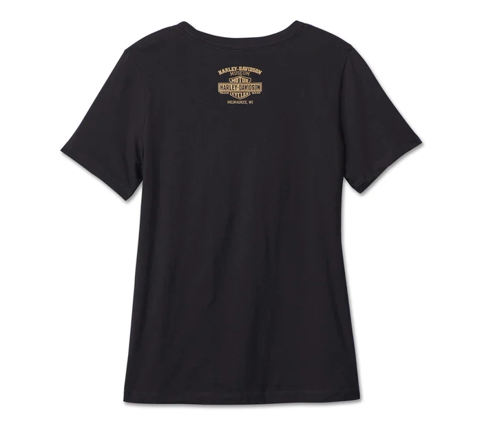 Women's Short Sleeve Anniversary Eagle V-Neck
