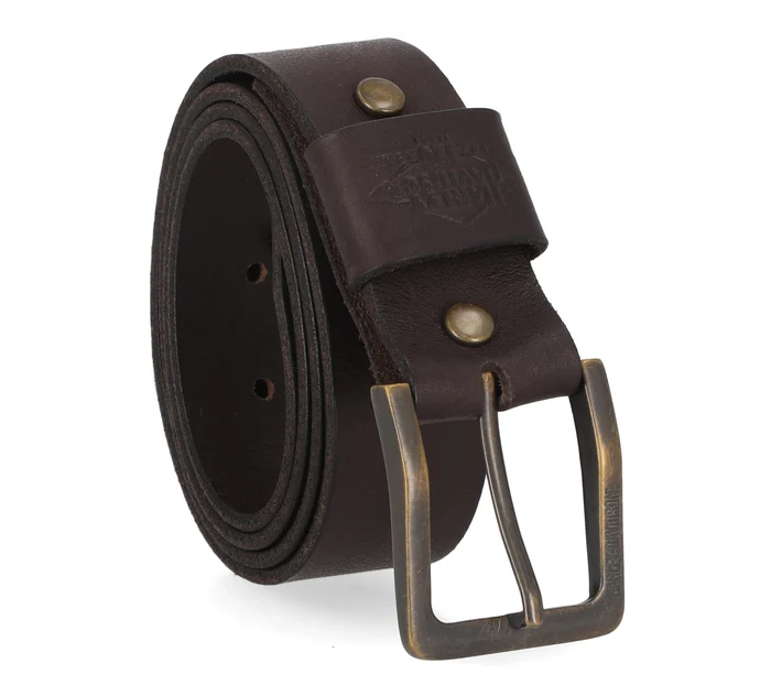 Men's 120th Pebble Snap On Buckle Belt