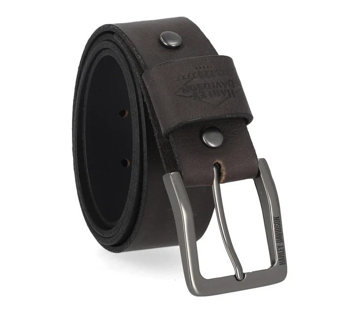 Men's 120th Pebble Snap On Buckle Belt