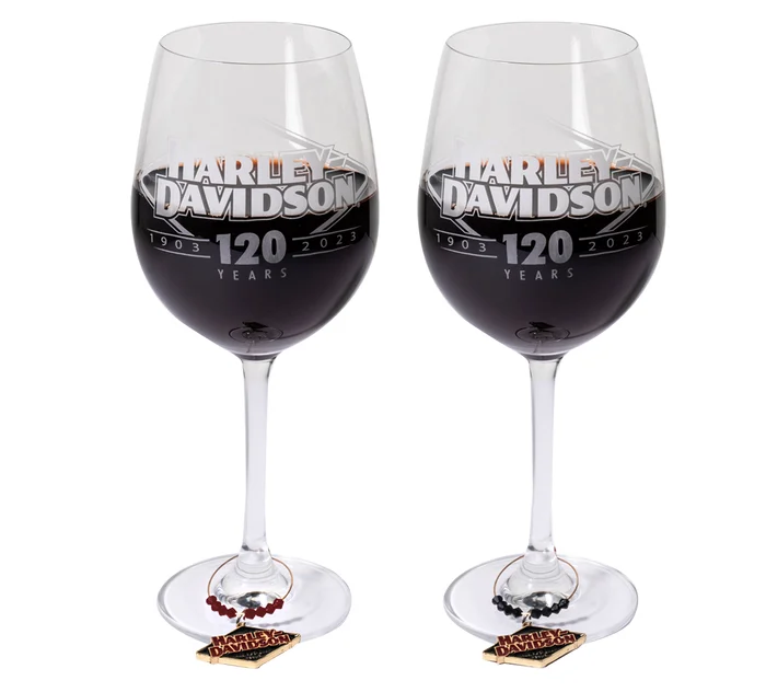 120th Anniversary Wine Glass Set of 2