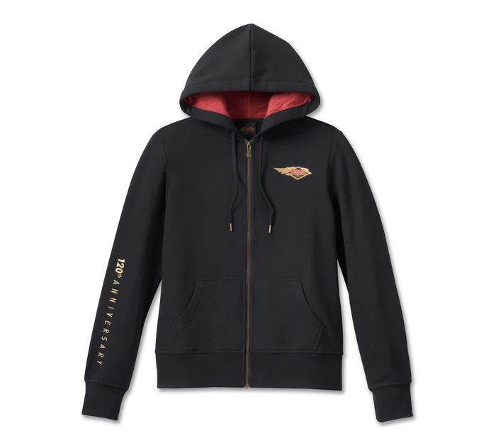 Women's 120th Anniversary Special Zip Front Hoodie