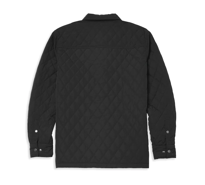 Men's Quilted Nylon Shirt Jacket